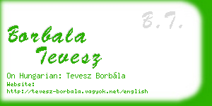 borbala tevesz business card