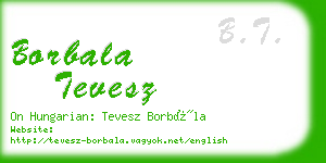 borbala tevesz business card